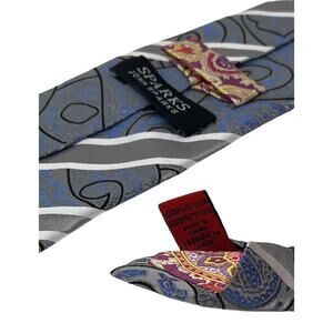 Mens Gray John Sparks Tie